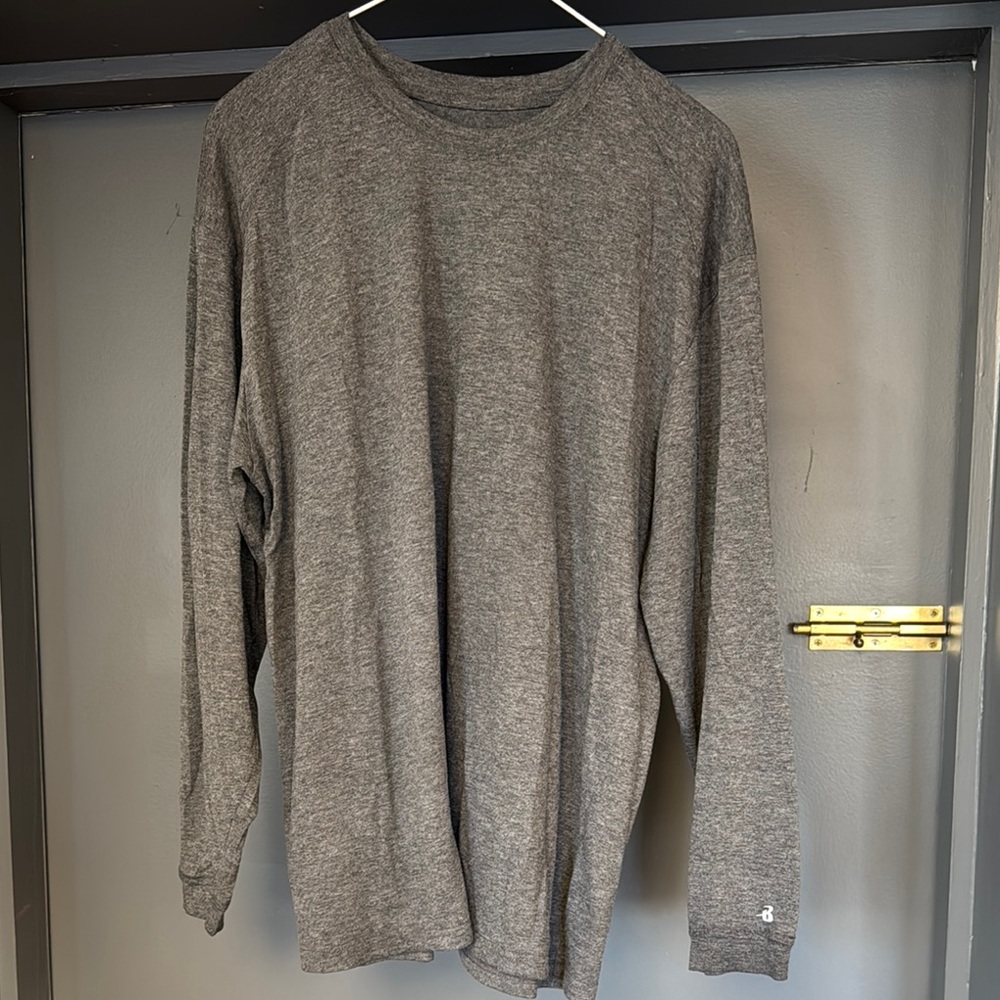 Champion Men's Gray Long Sleeve Jersey